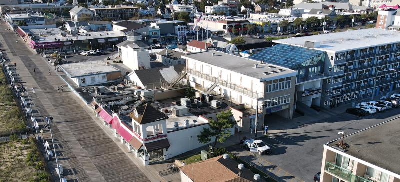 The Rehoboth Beach Planning Commission is conducting a preliminary site-plan review of the proposed One Rehoboth Hotel in Rehoboth Beach. The hotel site fronts the Boardwalk and stretches from Baltimore Avenue south to Rehoboth Avenue. NICK ROTH PHOTO